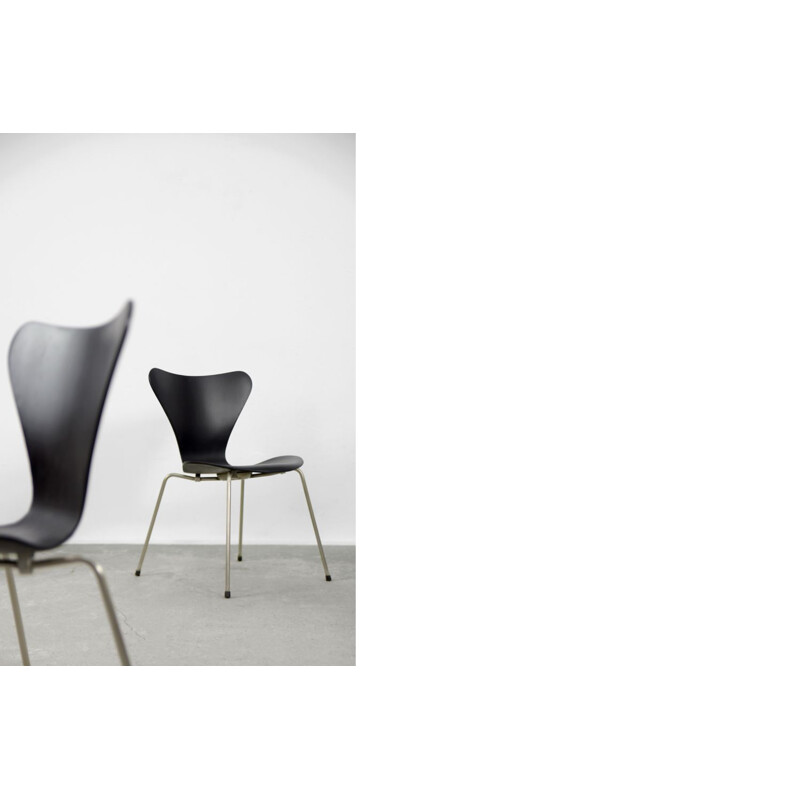 Ensemble de 4 chaises danoises vintage par Arne Jacobsen pour Fritz Hansen, 1950