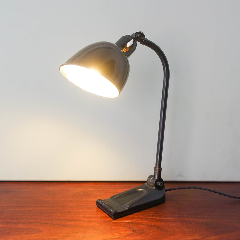Lampe de bureau vintage de Christian Dell pour Bünte & Remmler, Allemagne 1930