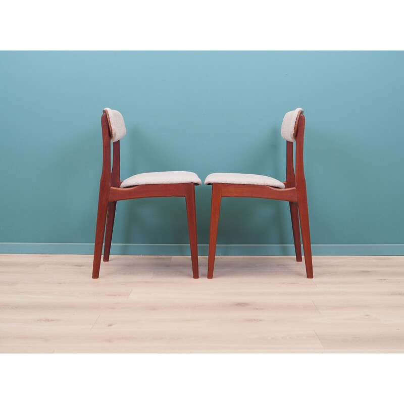 Pair of vintage Danish teak chairs by N. & K. Bundgaard Rasmussen, 1960s