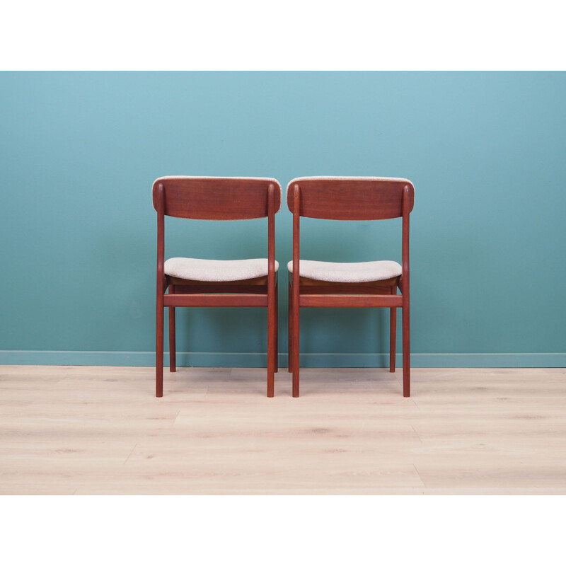 Pair of vintage Danish teak chairs by N. & K. Bundgaard Rasmussen, 1960s