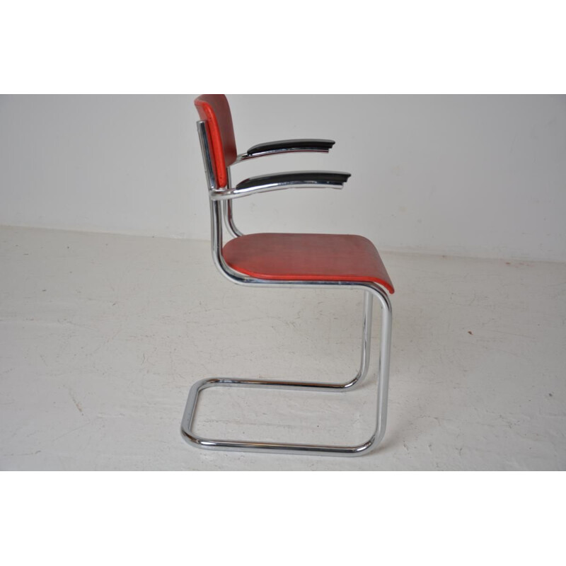 Vintage office chair with armrests, 1960