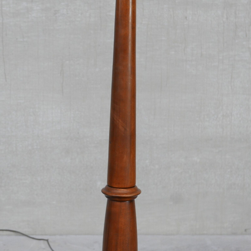 Vintage-Stehlampe aus Walnussholz, Frankreich 1930