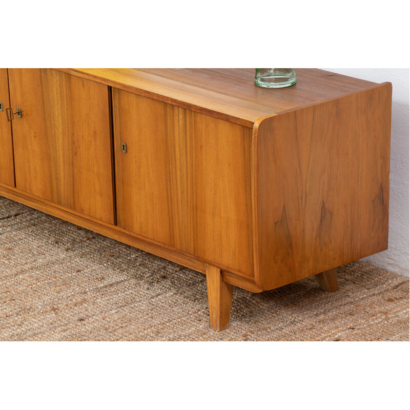 Scandinavian vintage light wood sideboard