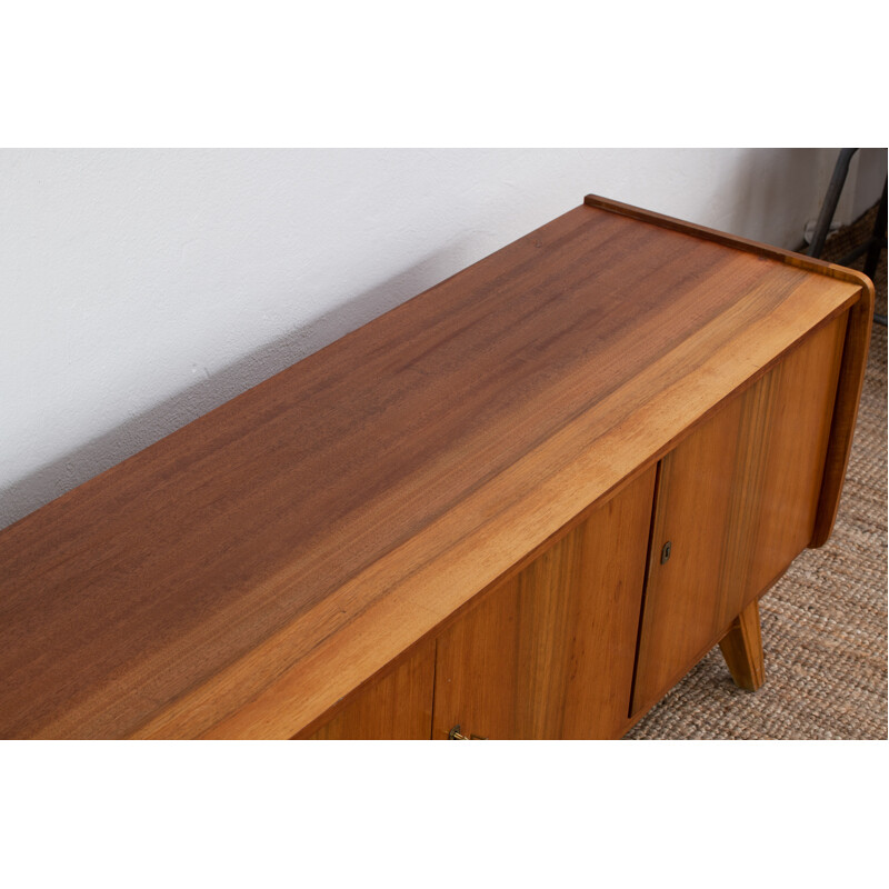 Scandinavian vintage light wood sideboard