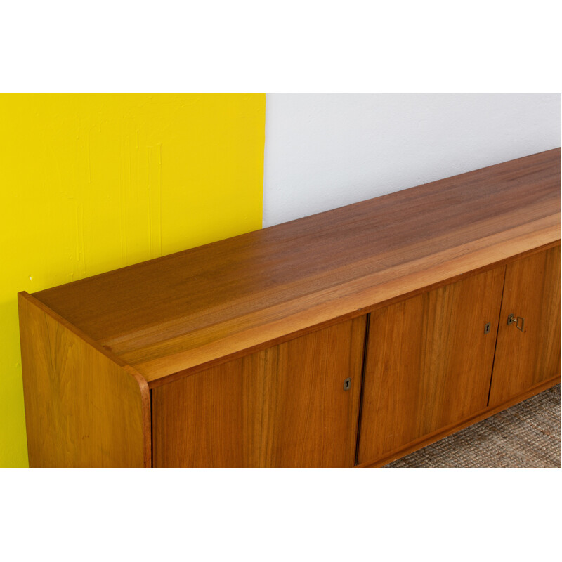 Scandinavian vintage light wood sideboard