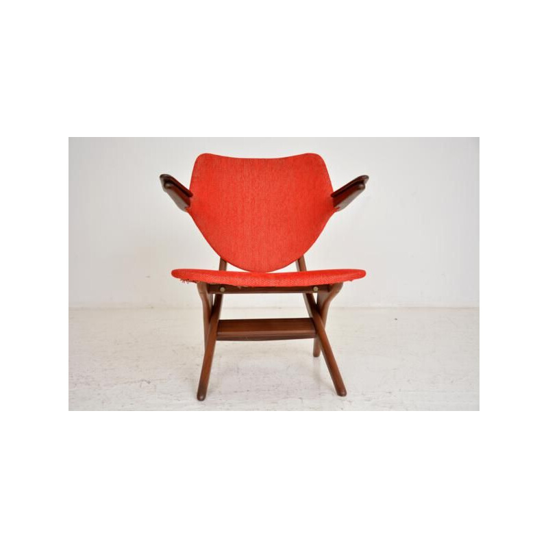 Pair of vintage "Pelican Chair" armchairs by Louis Van Teeffelen for Wébé, 1960