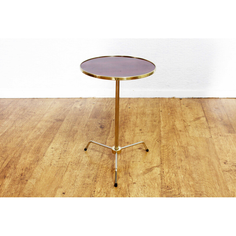 Vintage tripod pedestal table, 1960-1970