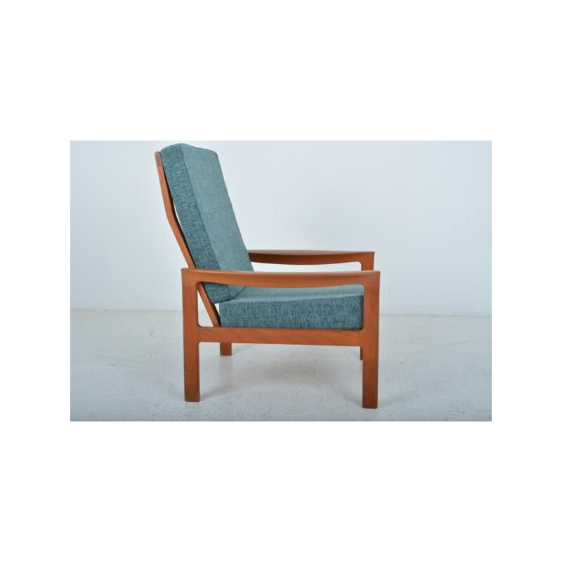 Fauteuil avec ottoman vintage par Arne Wahl Iversen pour Komfort, 1960