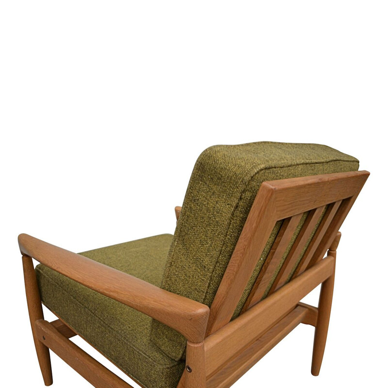 Paire de fauteuils suédois vintage en bois de chêne par Erik Wørts, 1960