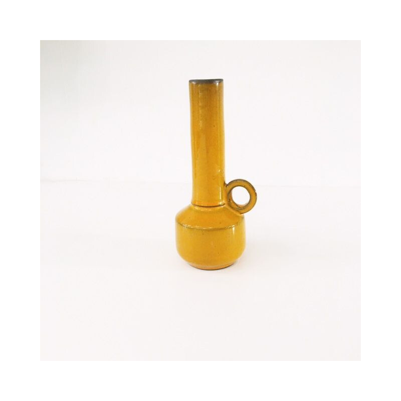 Vintage orange vase, 1970s