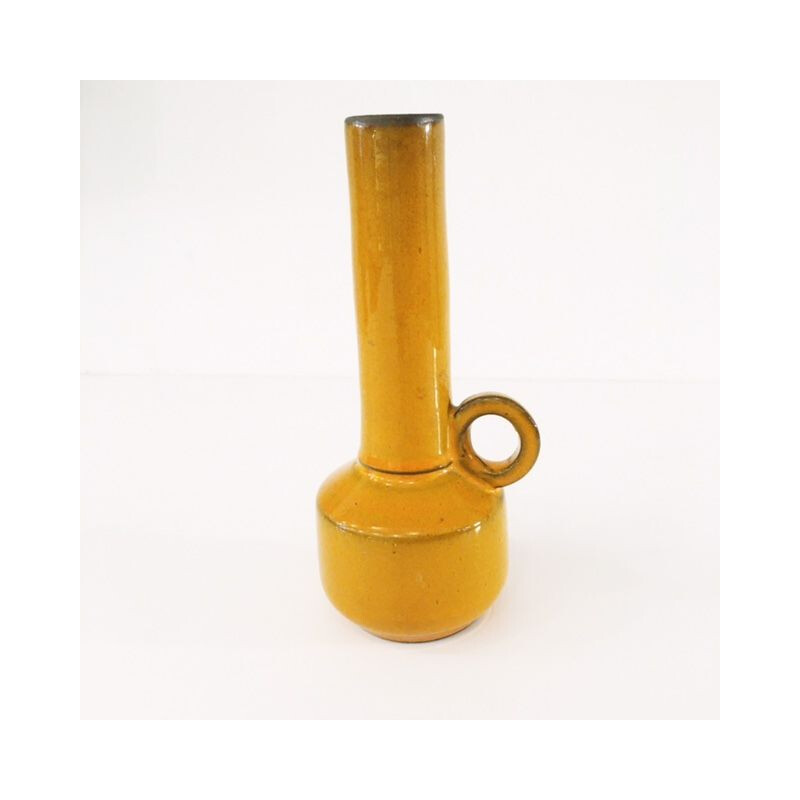 Vintage orange vase, 1970s