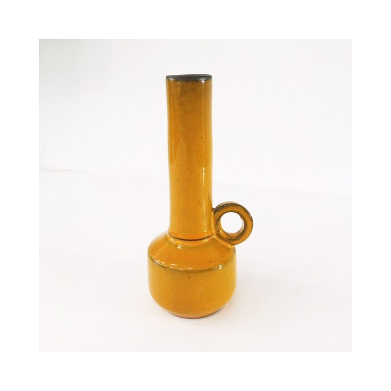 Vintage orange vase, 1970s