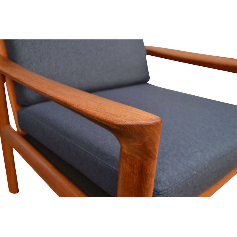 Pair of vintage Danish teak armchairs by Sven Ellekaer for Komfort