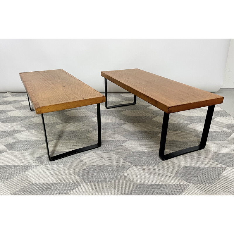 Vintage wooden coffee table, 1970s