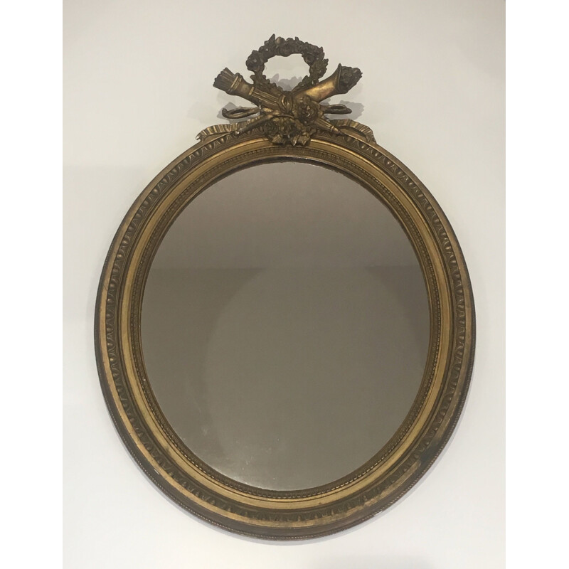 Miroir vintage de style Louis XVI en bois