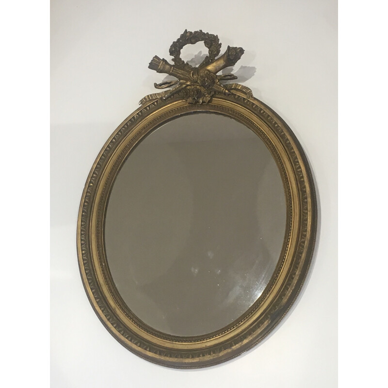Espejo de madera estilo Luis XVI vintage
