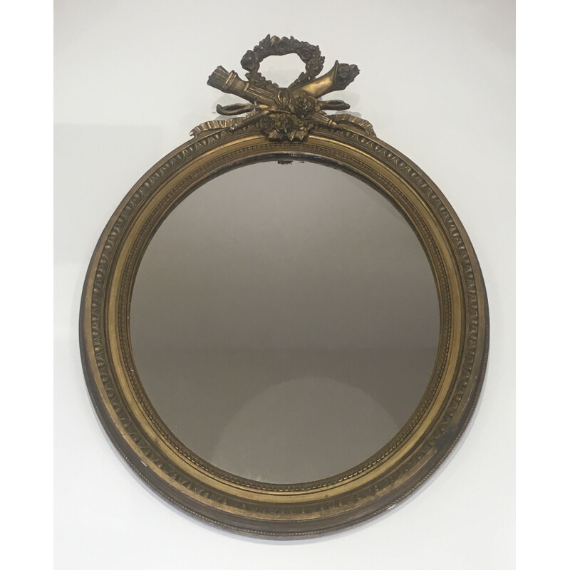 Vintage-Spiegel im Louis-XVI-Stil aus Holz