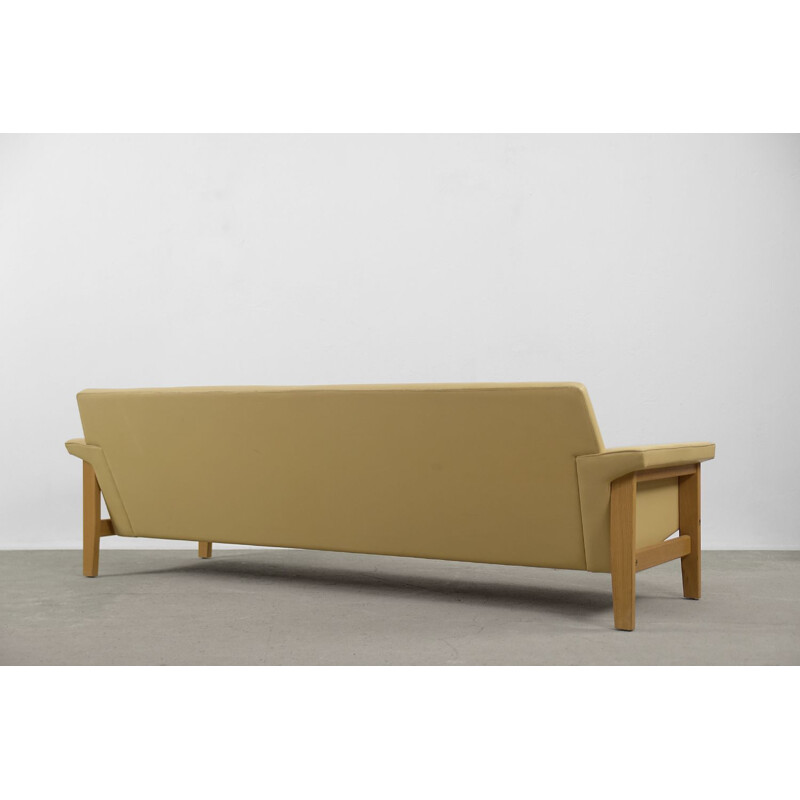 Scandinavian vintage leather sofa by Ulferts Tibro for Lennart Bender, 1960s