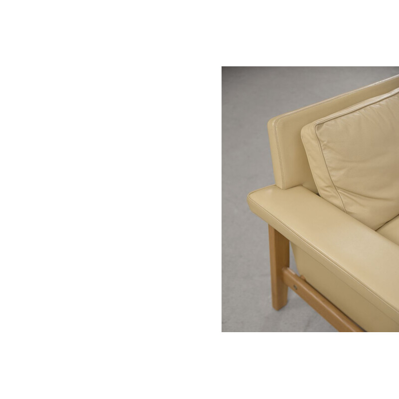 Scandinavian vintage leather sofa by Ulferts Tibro for Lennart Bender, 1960s