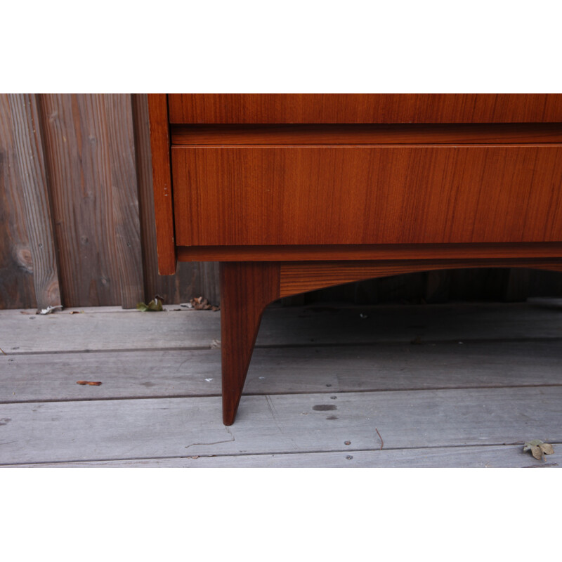 Scandinavian vintage teak chest of drawers