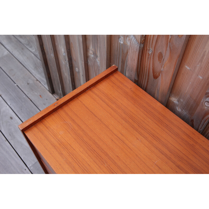 Scandinavian vintage teak chest of drawers