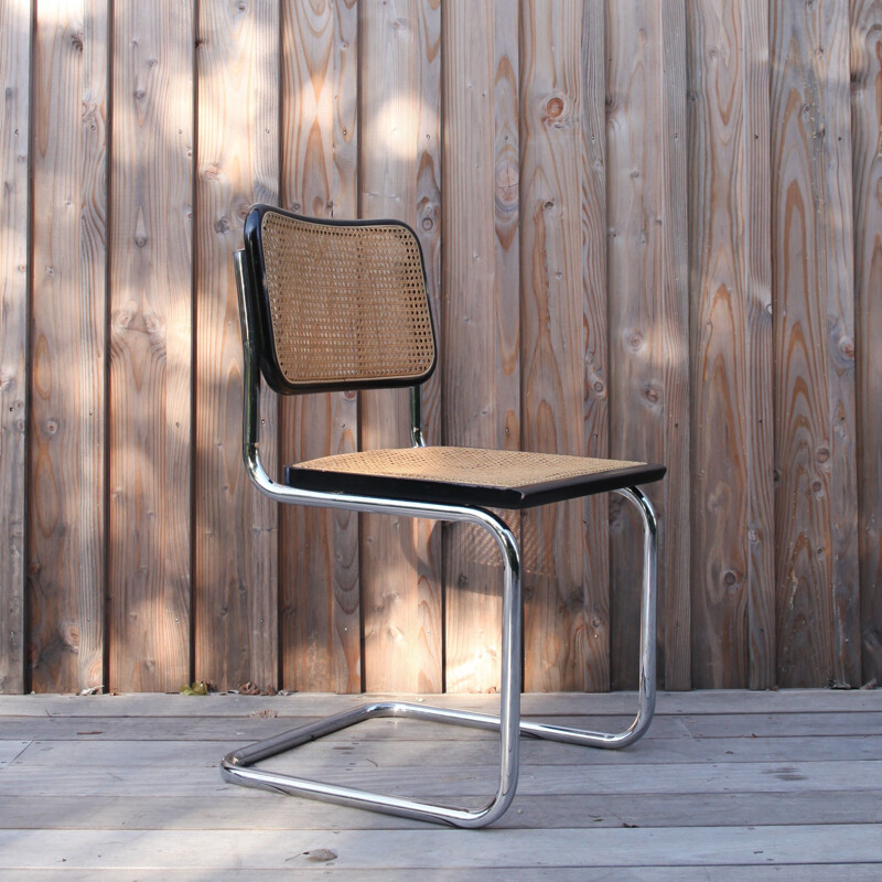 Vintage Cesca chair in cane by Marcel Breuer