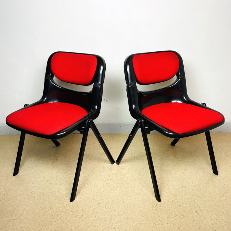 Mid-century office chair Dorsal by Emilio Ambas Giancarlo Piretti for Openark, Italy 1980s