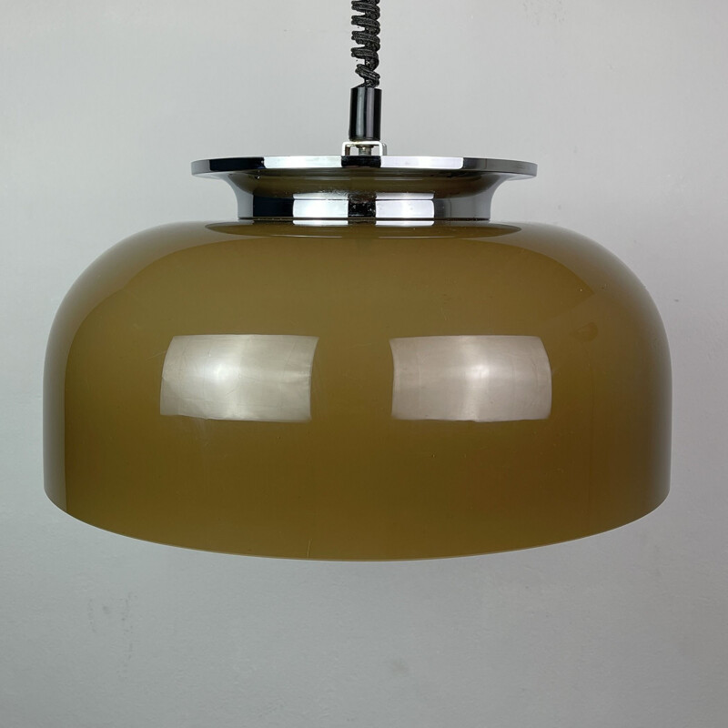 Mid-century pendant lamp Clear by Luigi Massoni for Harvey Guzzini Meblo, 1970s