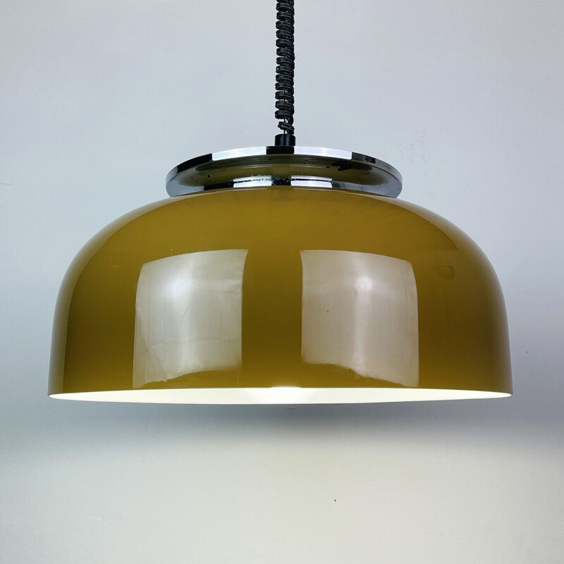 Mid-century pendant lamp Clear by Luigi Massoni for Harvey Guzzini Meblo, 1970s