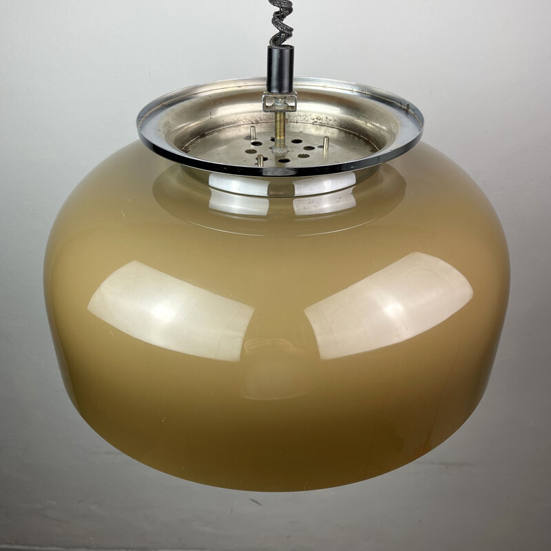 Mid-century pendant lamp Clear by Luigi Massoni for Harvey Guzzini Meblo, 1970s