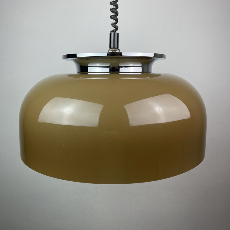 Mid-century pendant lamp Clear by Luigi Massoni for Harvey Guzzini Meblo, 1970s