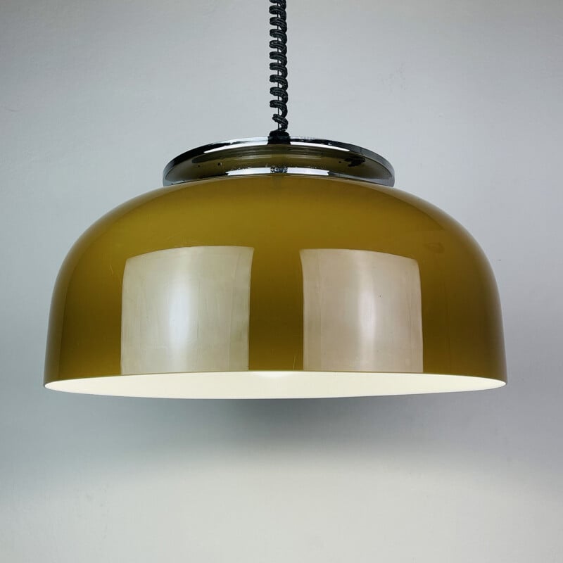 Mid-century pendant lamp Clear by Luigi Massoni for Harvey Guzzini Meblo, 1970s