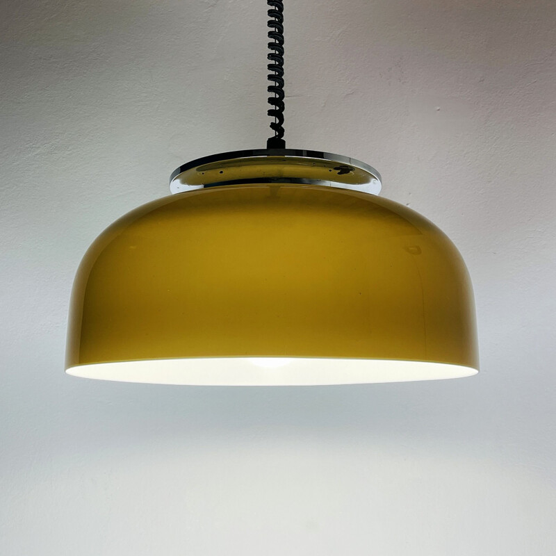 Mid-century pendant lamp Clear by Luigi Massoni for Harvey Guzzini Meblo, 1970s