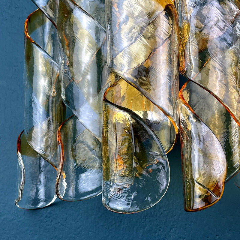 Applique vintage en verre de Murano, Italie 1970