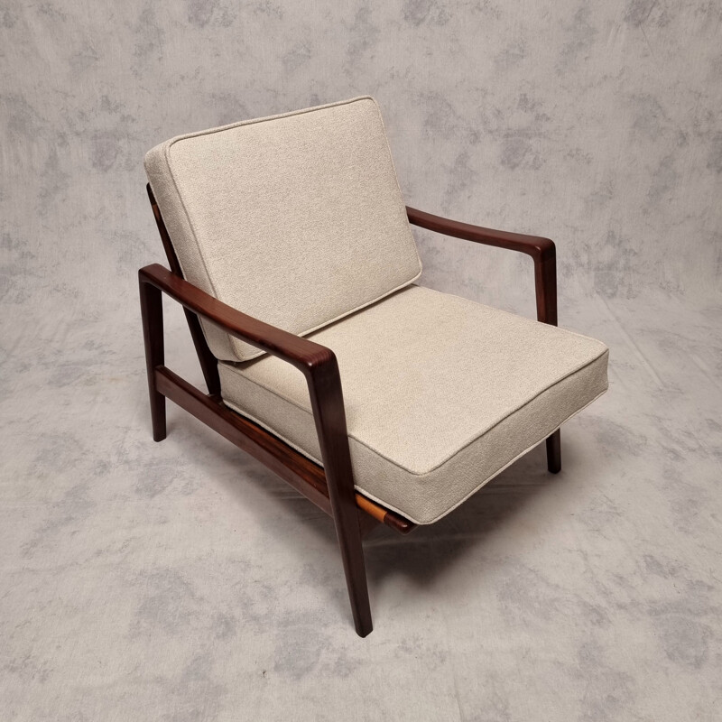 Pair of Scandinavian vintage armchairs by Arne Wahl Iversen for Komfort, 1950