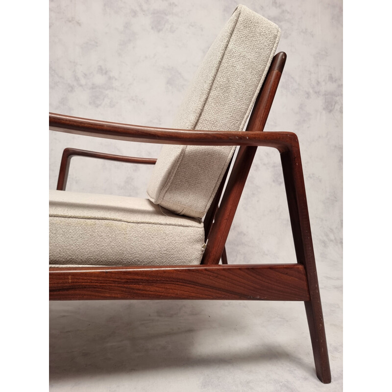 Pair of Scandinavian vintage armchairs by Arne Wahl Iversen for Komfort, 1950