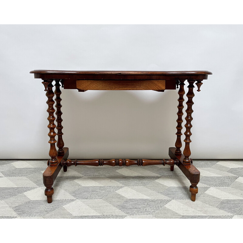 Vintage Victorian walnut side table