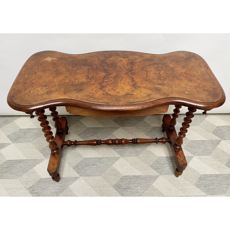 Vintage Victorian walnut side table