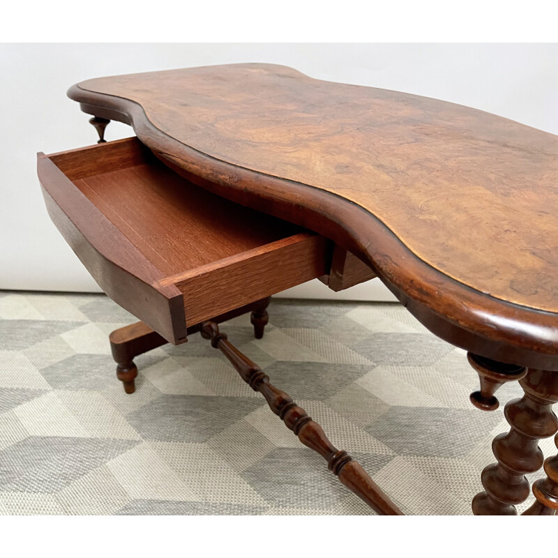 Vintage Victorian walnut side table