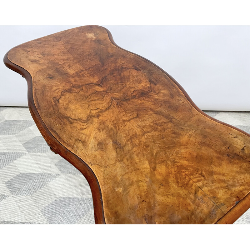 Vintage Victorian walnut side table