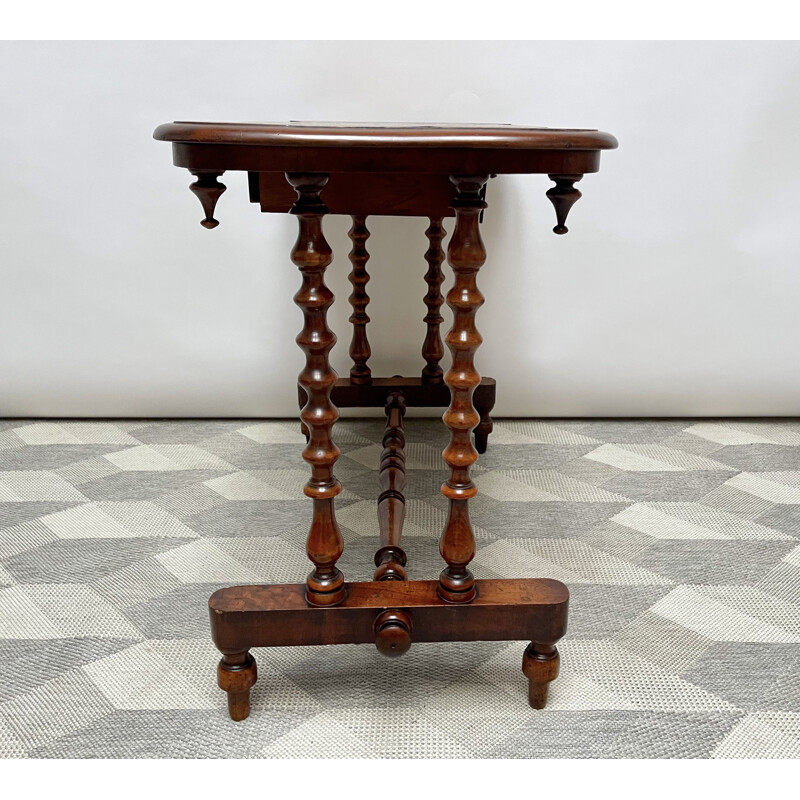 Vintage Victorian walnut side table