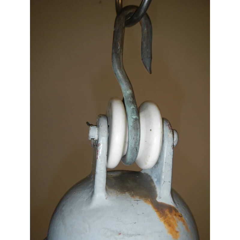 Vintage aluminum lamp post