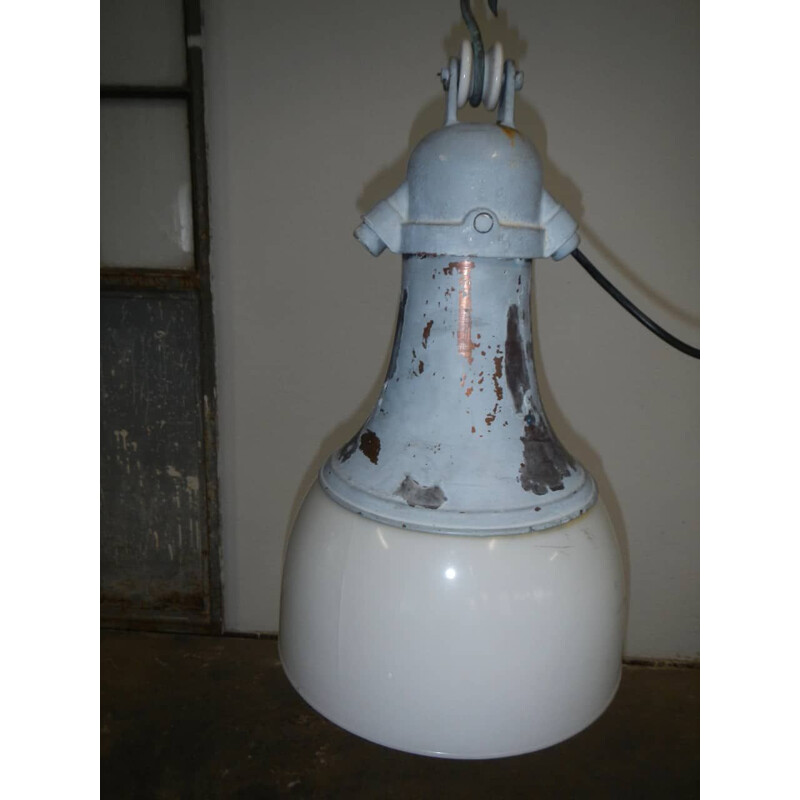 Vintage aluminum lamp post