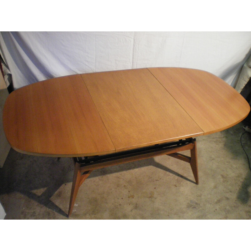 Extendable table with modular height - 1950s