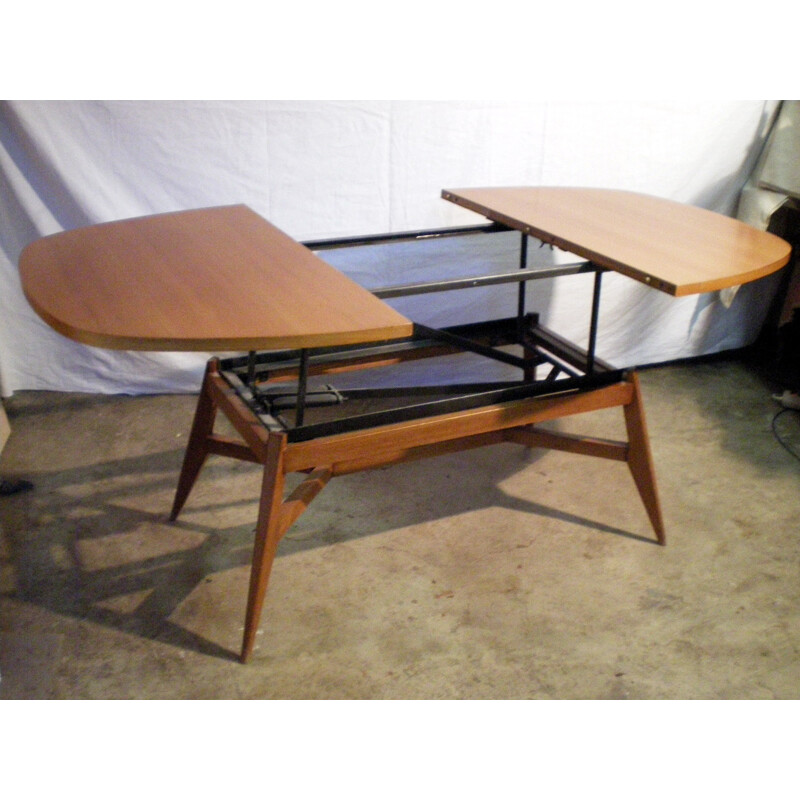 Extendable table with modular height - 1950s