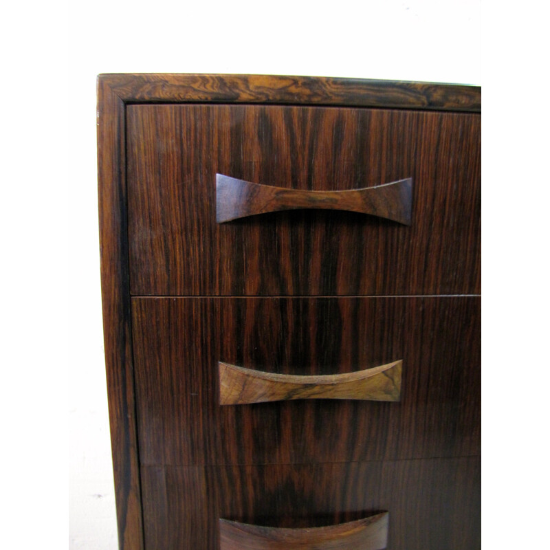 Danish chest of drawers in rosewood with key - 1960s