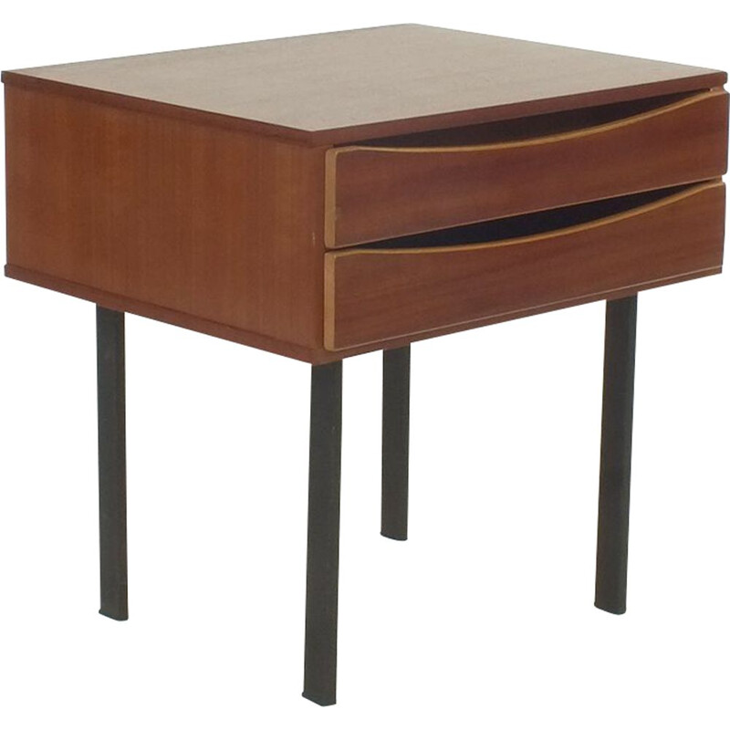 Vintage side table with 2 drawers, 1960s