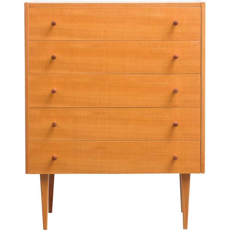 Vintage chest of drawers in ashwood, 1950s