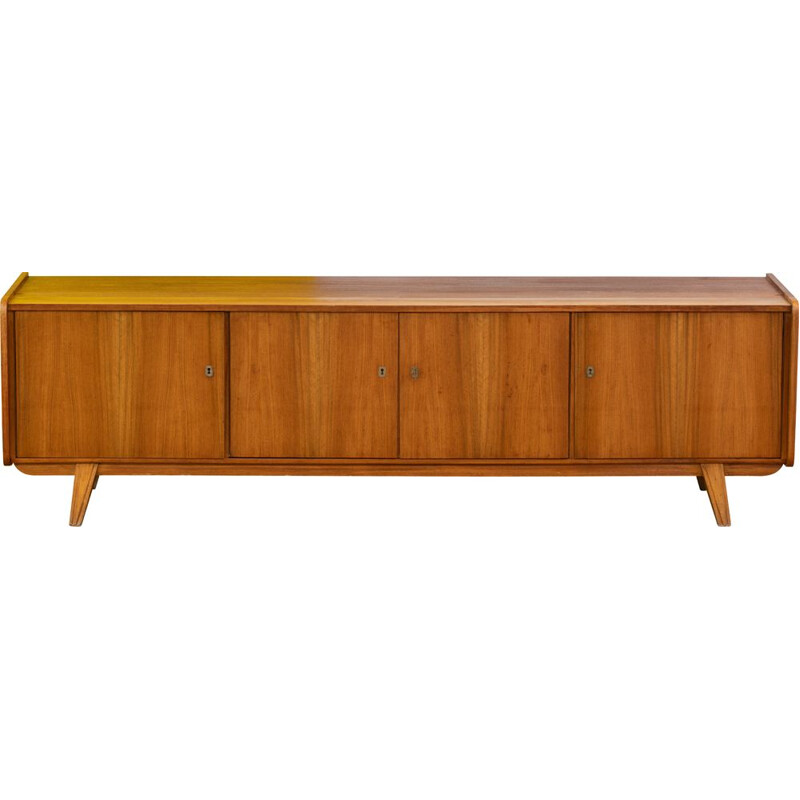 Scandinavian vintage light wood sideboard