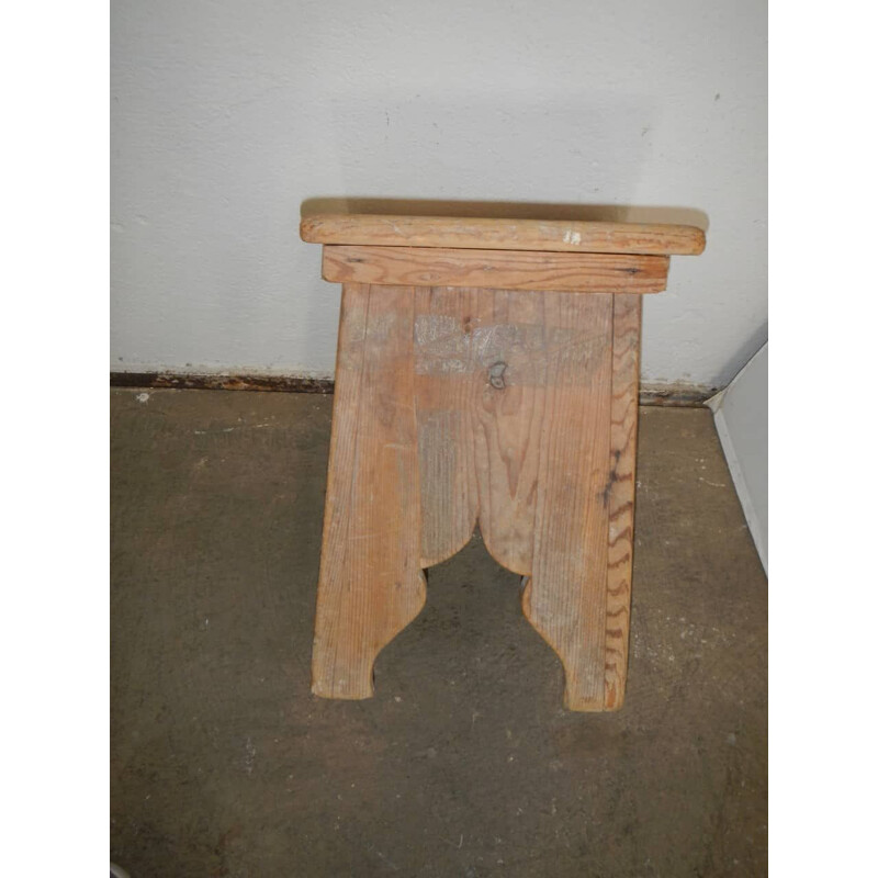 Vintage fir stool